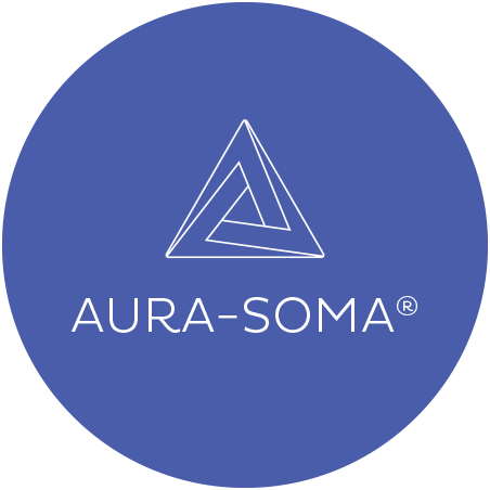 Aura-Soma Logo: ein verwinkelter Triangel